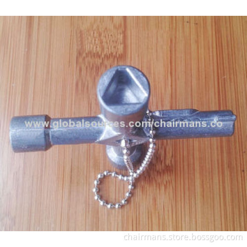Multi-functional Key for Trains or Metro, USS 4 1203149, Made of Zinc Alloy